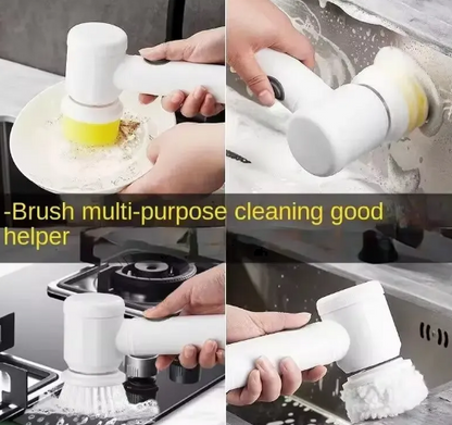 Power Scrubber Cleaning Brush – 5-in-1 Electric Spin Scrubber with Adjustable Handle | HomeIQ Tools