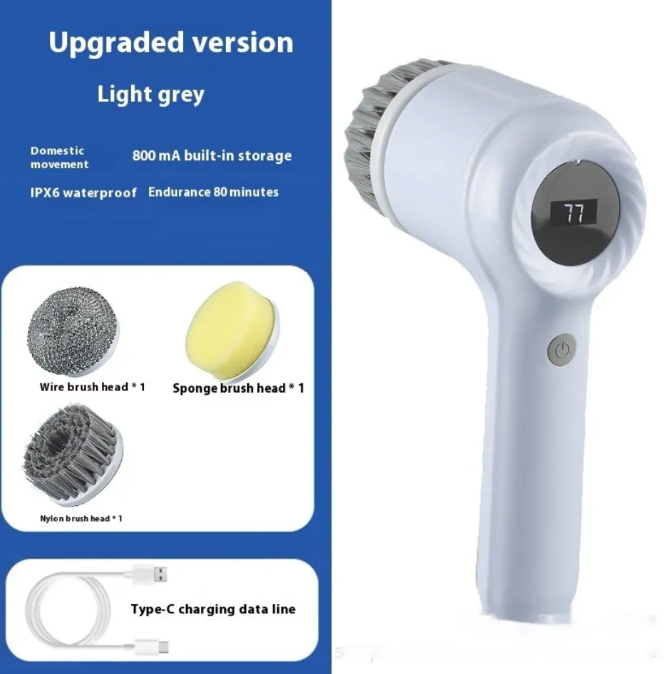 Electric Kitchen Cleaning Brush – Effortless Scrubbing | HomeIQ Tools