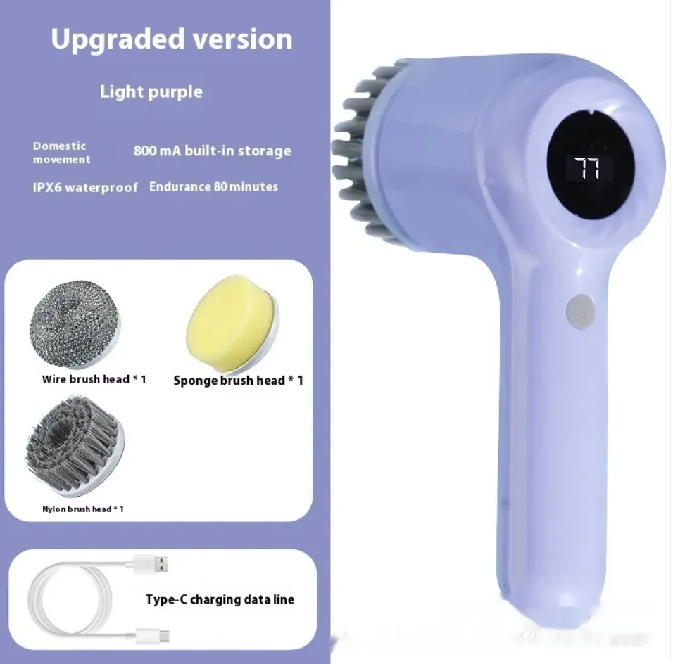 Electric Kitchen Cleaning Brush – Effortless Scrubbing | HomeIQ Tools